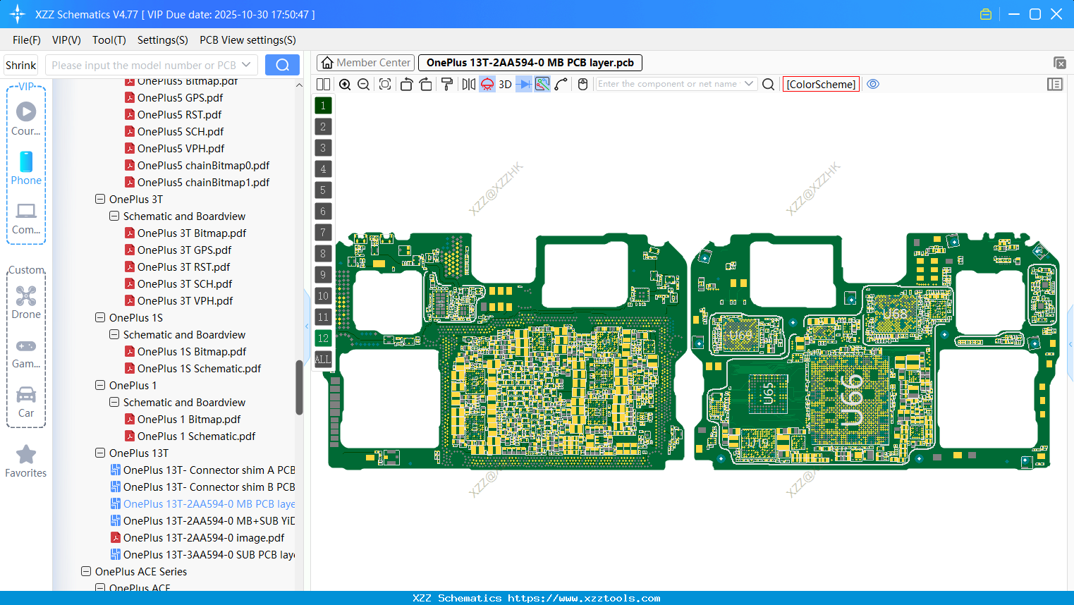 OnePlus 13T-2AA594-0 MB PCB Layer
